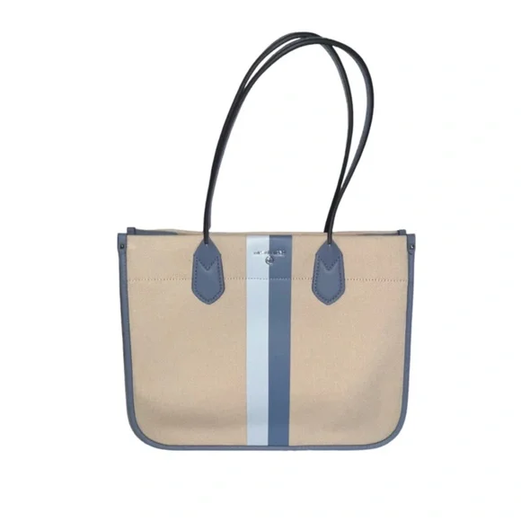 NWT Michael Kors, the Heidi Printed Center
Stripe Large Canvas Tote - Picture 3 of 7